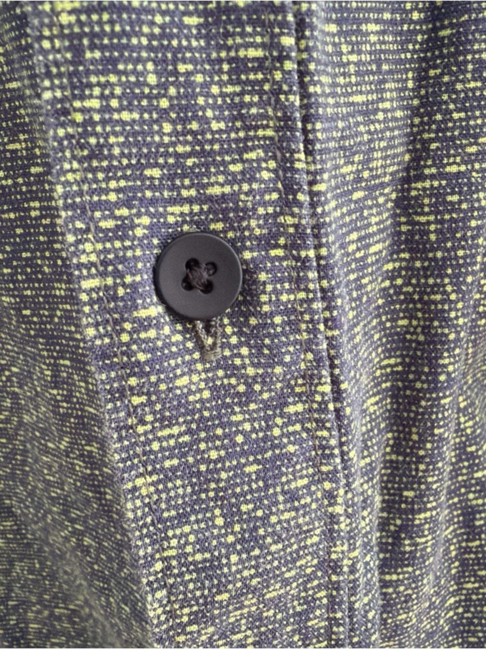 WRK Shirt Mens Large Green Blue Button Down The Reworked Short Sleeve Casual NYC - Picture 5 of 6